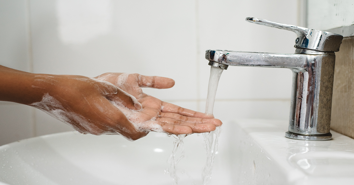 Handwashing stops the spread of germs