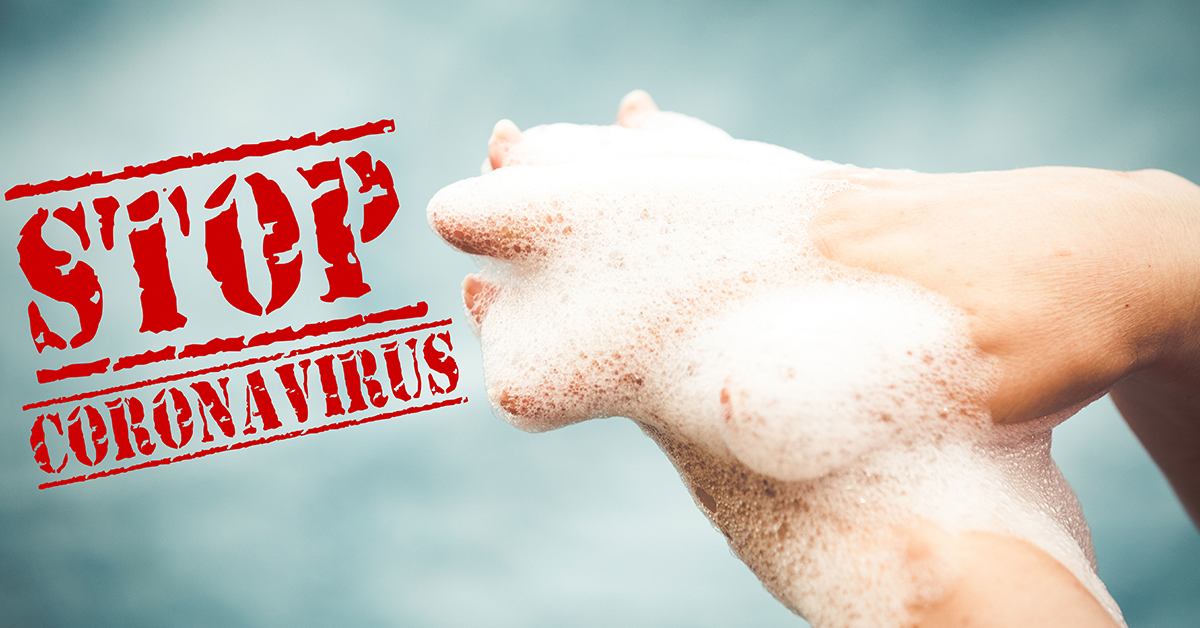 soap and water prevent spread of germs
